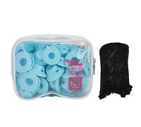 Picysa Bigodino in Silicone Blu Morbido 40 Pezzi Rullo per Capelli Leggero Senza Calore per La Casa Senza Pericolo per Riccioli di Capelli