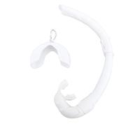 Picysa Boccaglio per Apnea Snorkel Pieghevole in Silicone Durevole per Attrezzatura da Viaggio per Immersioni Subacquee 1 unità (Bianca)
