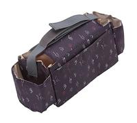 Picysa Borsa Organizer per Passeggino Borsa Portaoggetti Nera Portatile Impermeabile per Bottiglia da Appendere per Camminare o Fare Shopping con il Bambino