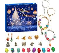 Picysa Calendario Dell'Avvento di Natale, Perline e Braccialetti Fai da