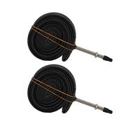 Picysa Camera D'aria per Bici da 2 Pezzi in Gomma Butilica Resistente Guida Confortevole su Bici da Strada 700x23C, Valvola Francese (700X23C Fa Bocca 48)