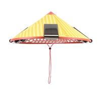 Picysa Cappello da Ventilatore Solare Cappello di Raffreddamento Conico con Ventole Ricaricabili Tramite USB per Lavori All'aperto Pesca Servizi Igienico-sanitari Estivi, Materiale in Plastica e