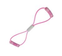 Picysa Cinghie di Stretching Ad Alta Resistenza in Schiuma Elastica con Estrattore Figura 8 per L'allenamento della Forza a Casa, Design Compatto (Rosa)