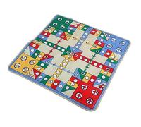 Picysa Coperta da Gioco Morbida per Tappeto da Scacchi Volanti per Interazione Genitore-figlio 90 X 90 Cm Materiale PE Non Tossico 16 Pezzi degli Scacchi (Pezzi degli in plastica da x