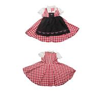 Picysa Costume da Ragazza Dell'Oktoberfest Elegante Abito Dirndl con Grembiule per la Festa della Birra Abito Uniforme Realizzato in Morbido Poliestere (#9)