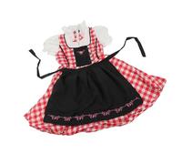Picysa Costume da Ragazza Dell'Oktoberfest Elegante Abito Dirndl con Grembiule per la Festa della Birra Abito Uniforme Realizzato in Morbido Poliestere (#10)