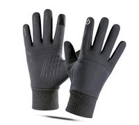 Picysa da Ciclismo Invernali Impermeabili per compatibilità Touch Screen e Isolamento per Escursionismo, Corsa, Ciclismo - Poliestere Premium, Design a Intere, 1 Paio (L)