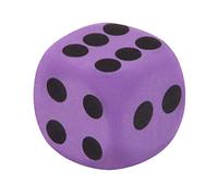 Picysa Dadi Grandi in Schiuma EVA per Giochi Divertenti, Dadi Numerici Comodi e Durevoli per Eventi All'aperto, Colore Viola, Dimensioni Perfette 3,8 * 3,8*, Cm (Viola)