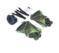 Picysa di Dinosauro Elettriche con Effetti Luminosi e Suoni per Bambini, Set da 4 Pezzi in Plastica per Feste Cosplay Divertenti All'aperto (Verde)
