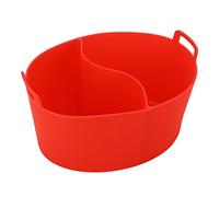 Picysa Divisorio in Silicone Riutilizzabile per Pentola a Cottura Lenta per Cucinare Due Pasti Contemporaneamente in, 1 X 356 G (Rosso)