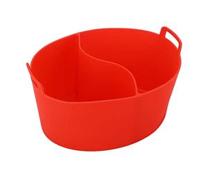 Picysa Divisorio in Silicone Riutilizzabile per Pentola a Cottura Lenta per Cucinare Due Pasti Contemporaneamente in, 1 X 356 G (Rosso)