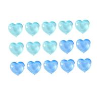 Picysa Ghiaccio riutilizzabile, 15 pezzi di ghiaccio riutilizzabile carino cartone animato a forma di cuore cubetti di ghiaccio in plastica lavabili congelabili per fare bevande fredde (blu)