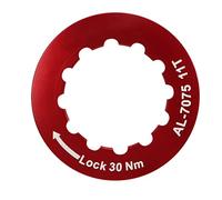 Picysa Ghiera per Cassetta in Lega di Alluminio, Leggera e Durevole Che Offre Elevata Resistenza per la Mountain Bike, 1 unità (Rossa)