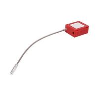 Picysa Kit di Bloccaggio con Cavo di Sicurezza Lucchetto in Acciaio Inossidabile 85 Mm con Cilindro di Chiusura a 12 Inserti e Oltre 10.000 Combinazioni per la Manutenzione del (Rossa)