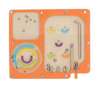 Picysa Labirinto di Flipper Giocattolo Educativo in Legno, Labirinto di Flipper Portatile Coordinazione Occhio Mano Sviluppo Sicuro delle abilità motorie Fine, Colori Ricchi per Bambini con Percezione