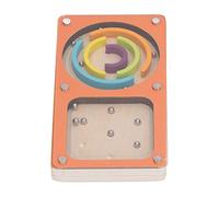 Picysa Labirinto di Flipper Giocattolo Educativo in Legno, Labirinto di Flipper Portatile Coordinazione Occhio Mano Sviluppo Sicuro delle abilità motorie Fine, Colori Ricchi per Bambini con Percezione