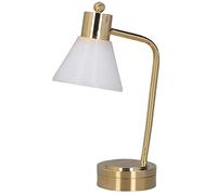 Picysa Lampada da Tavolo per Casa delle Bambole in Scala 1:12 Elegante Luce a LED Bianca per Decorazioni per la Casa in Miniatura Base Dorata Altezza 2,4 Pollici