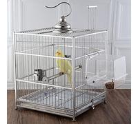 Picysa Mangiatoia per uccelli in plastica con grande capacità e supporto, facile da installare e smontare, osservare gli uccelli durante il pasto, mangiatoia automatica per uccelli per parrocchetti