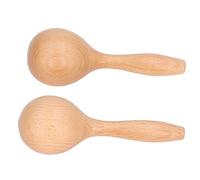 Picysa Maracas Musicali Strumenti a Percussione Manuale con Aspetto Lucido per Feste, 2 Pezzi in Legno di Faggio, Dimensioni 14x5x5 Cm