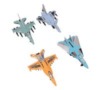 Picysa Modello di Cacciatore, Modello Jet in Lega Squisito e Realistico, Giocattolo Interattivo Interattivo Attrito, Statua di aeroplano in Metallo per Bambini e Bambini