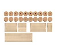 Picysa Moduli Fortezza da Fabbricare Da Sé, Ridge -, Costruttore di Fortezza Pedagogica in Legno con Bastoni e Palline per Interni ed Esterni