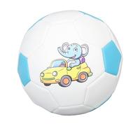 Picysa Pallone da calcio per bambini in gomma PVC, durevole, motivo elefante, misura 2, per parchi giochi per bambini