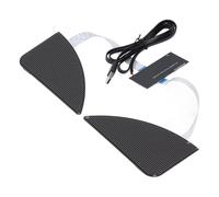 Picysa Pannello LED programmabile con display LED digitale, controllo per applicazione, 32 x 64 punti a forma di occhio che scorre con alimentazione USB per zaino auto, moto