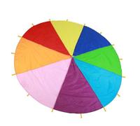 Picysa Paracadute Arcobaleno per Bambini, Gioco da Esterno in Tessuto Oxford Multicolore, Promuove Il Lavoro di Squadra e L'Esercizio per i Bambini - 1 unità (3 Metri / 9,8 Piedi)