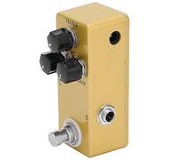 Picysa Pedale per Chitarra Effetto Overdrive con Controllo a 3 Manopole per gli Appassionati di Chitarra Elettrica in Guscio di Metallo Dorato