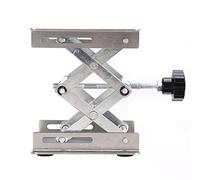 Picysa Piattaforma Elevatrice per Router in Acciaio Inossidabile con Altezza Regolabile per Progetti di Lavorazione del Legno, 100 * 100 Mm, Resistente e Pratica (Argento)