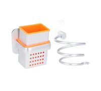 Picysa Porta Asciugacapelli Space Alluminio Punch Free Montaggio a Parete Organizzatore di Dimensioni Universali per Strumenti per Capelli Bagno Argento