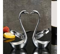 Picysa Porta Cucchiaio Forchetta Cigno, Accessorio da Pranzo in Lega di | Design elegante, robusta lega di zinco, adatta per ristoranti, uso versatile, migliora l\'esperienza culinaria