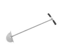 Picysa Prato R, Prato Manuale R con Lama a Denti di Sega Mezza Luna Strumento con Manico a T per La Pulizia Lungo Marciapiedi