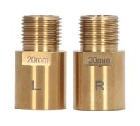 Picysa Prolunga per Pedale Bici in Acciaio da 20 Mm Distanziatori per Pedali Resistenti e Durevoli per il Comfort del Ciclismo, Confezione da 2, Oro