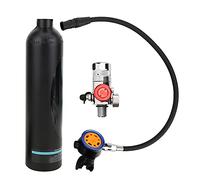 Picysa Rebreather da Immersione a Bombola Piccola da 1 Litro con Valvola Secondaria in Metallo per Immersioni All'aperto per Principianti, Alluminio, Altezza 33 Cm, 2820 G