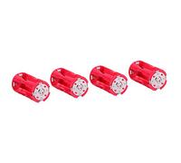 Picysa Set di Adattatori Convertitore Batteria da AAA a C Design Compatto Perfetto per L'elettronica Rosso 4 Pezzi