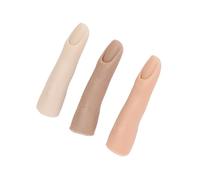 Picysa Set di Modelli di Dita in Silicone 3 Dita Realistiche Pieghevoli per | Alta Simulazione con Fessura per Unghie Incorporata, tonalità della Pelle Intercambiabili, Ideale per la Formazione dei
