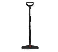 Picysa Set di pale da neve 3 in 1, pala da neve portatile con spazzola raschietto per ghiaccio per giardino, campeggio, auto, colore: nero