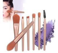 Picysa Set di Pennelli per Ombretto 7 Pezzi con Forte Potere di Presa della Polvere, Pennelli per Trucco Delicati e Morbidi per Creare un Trucco Perfetto, Adatto a Truccatori Professionisti, Colore