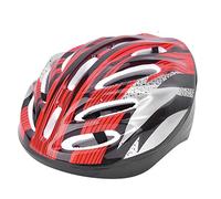 Picysa Set di Protezioni per Pattinaggio da 7 Pezzi per Adulti Comode Ginocchiere Gomitiere Casco con Guscio in PE e Air Mesh Rosso (Adulto (40-50 cm/15,75-19,69 pollici, 8 cm/3,1)