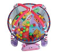 Picysa Set di Tappetini da Gioco Colorati per la Palestra dei Bambini, per Lo Sviluppo Sensoriale del Neonato, 95 X 70 X 50 Cm (Ippopotamo Rosa)