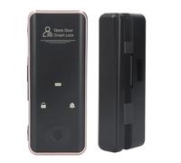 Picysa Smart Glass Door Lock Impronta Digitale Keyless Entry APP Password per Home Office, con Alimentatore di Emergenza IC Card, Adatto per Porte in Legno di Vetro Senza Telaio d