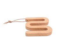 Picysa Sottopentola in Legno a Forma di M Geometrica, Elegante Sottobicchiere Antiscivolo Resistente Al Calore per Utensili Cucina