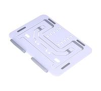 Picysa Supporto per computer portatile, supporto da scrivania pieghevole e regolabile in altezza con dissipazione del calore per computer portatili e tablet da 10 a 17,3 pollici (bianco)