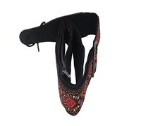 Picysa Tracolla per Chitarra Ricamata Dal Design retrò Universale per Basso Elettrico, Materiale in Nylon più Largo, Lunghezza Regolabile, vestibilità Comoda