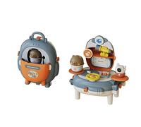 Picysa Zaino di simulazione per bambini, giocattolo orso, set di gioco per gioco di ruolo con design realistico, giocattolo di avventura di fantascienza portatile (spazio)