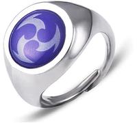 Pidak Anelli degli Elementi - Regolabili in Metallo - Scegli il Tuo Potere - Rock, Water, Ice, Fire, Grass, Thunder, Wind (THUNDER - ELECTRO - FULMINE VIOLA)