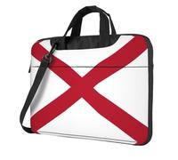 Pidgazdfgv Alabama - Borsa per computer portatile con bandiera dello Stato dell'Alabama, unisex, borsa a tracolla per la stagione scolastica, Nero , 13 inch