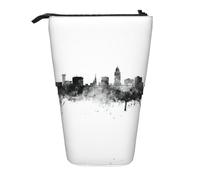 Pidgazdfgv Astuccio portamatite portatile con skyline della città, per scuola, ufficio, bambini, studenti, adulti, ragazze, ragazzi, regalo per trucchi