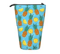 Pidgazdfgv Astuccio portatile con ananas fresco, astuccio per scuola, ufficio, bambini, studenti, adulti, ragazze, ragazzi, regalo per trucco